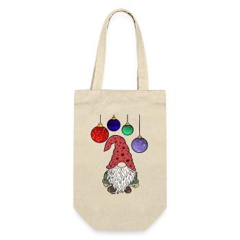 Christmas Gnome Christmas Elves - Gift Bag for Bottles - nature - Front