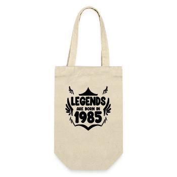 1985 - Jahrgang 1985 - Geschenkbeutel für Flaschen - Natur - Vorne