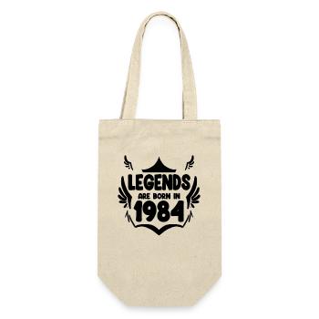 1984 - Jahrgang 1984 - Geschenkbeutel für Flaschen - Natur - Vorne