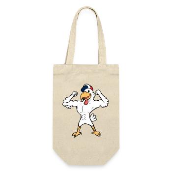 Coq Français Crête Bleu Blanc Rouge Équipe France - Sac à bouteille - nature - Devant