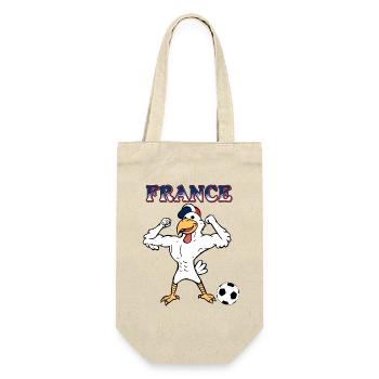 Coq Français Sports France avec Ballon de Football - Sac à bouteille - nature - Devant