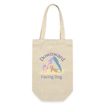 Downward Facing Dog - Yoga Tea - Gift Bag for Bottles - nature - Front