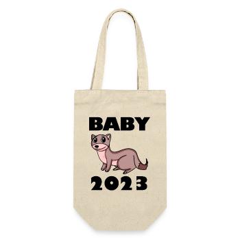 Bébé 2023 - Naissance Enceinte 2023 Grossesse - Sac à bouteille - nature - Devant