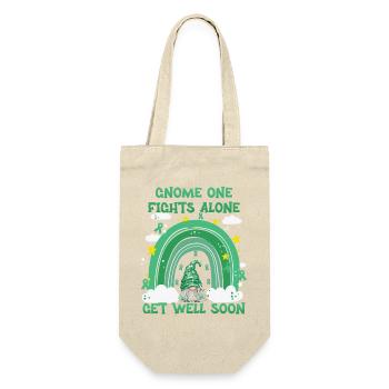 Gnome One Fights Alone Liver Cancer - Gift Bag for Bottles - nature - Front