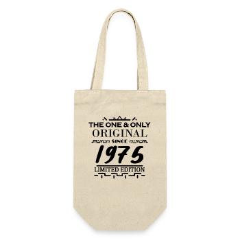 1975 - Year of construction 1975 - Born 1975 - Gift Bag for Bottles - nature - Front