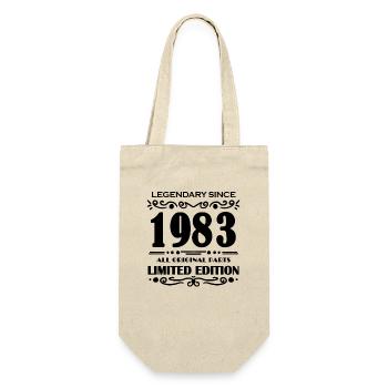 1983 - Born 1983 - Year of construction 1983 - Gift Bag for Bottles - nature - Front
