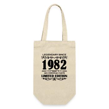 1982 - Born 1982 - Year of construction 1982 - Gift Bag for Bottles - nature - Front