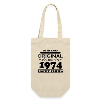 1974 - Year of construction 1974 - Born 1974 - Gift Bag for Bottles - nature - Front