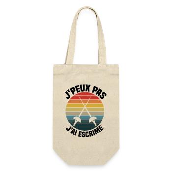 Je Peux Pas J'ai Escrime - Sac à bouteille - nature - Devant