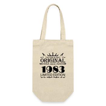 1983 - Year of construction 1983 - Born 1983 - Gift Bag for Bottles - nature - Front