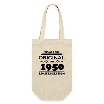 1950 - Year of construction 1950 - Born 1950 - Gift Bag for Bottles - nature - Front