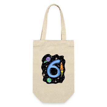 6 years old Young astronaut - Gift Bag for Bottles - nature - Front