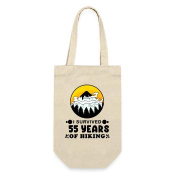 Mountain hiking 55th birthday hiker 55 years old - Gift Bag for Bottles - nature - Front