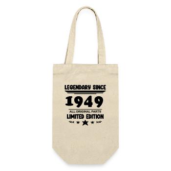 1949 - Born 1949 - Year of construction 1949 - Gift Bag for Bottles - nature - Front