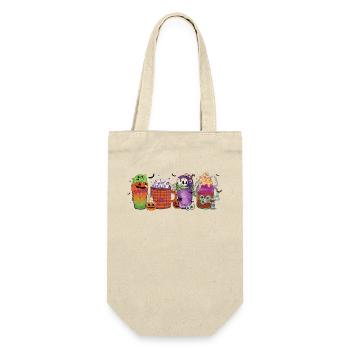 Herbst-heiße-schokolade-tasse Halloween - Geschenkbeutel für Flaschen - Natur - Vorne