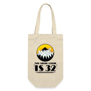 32nd birthday hiker 32 years old mountain hiking - Gift Bag for Bottles - nature - Front