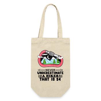 24th birthday hiker 24 years old mountain hiking - Gift Bag for Bottles - nature - Front