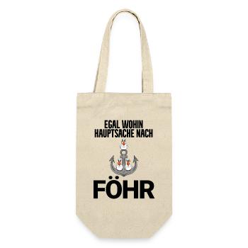 Nordsee Föhr - Geschenkbeutel für Flaschen - Natur - Vorne