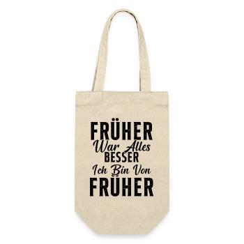 Everything was better in the past, I'm a pensioner from the past - Gift Bag for Bottles - nature - Front