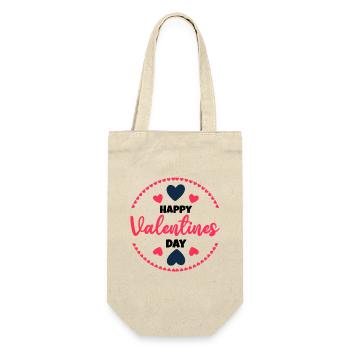 Valentine's day, Valentine's day, Valentine's day, - Gift Bag for Bottles - nature - Front