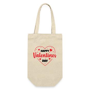 Valentine's day, Valentine's day, Valentine's day, - Gift Bag for Bottles - nature - Front