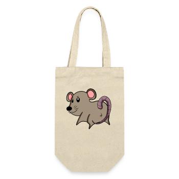 Mouse from behind - Mouse butt - Mouse ass - Gift Bag for Bottles - nature - Front