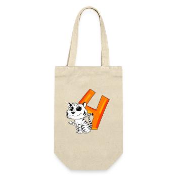 4 ans - 4ème anniversaire avec motif animal - Sac à bouteille - nature - Devant