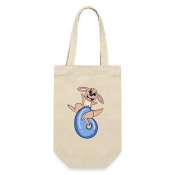 6 ans - 6ème anniversaire avec motif animal - Sac à bouteille - nature - Devant