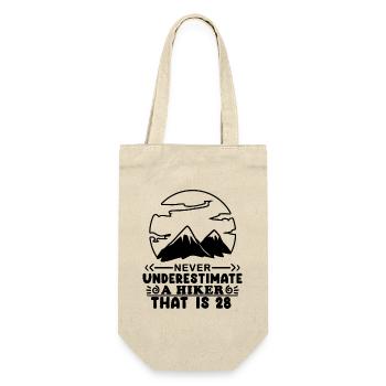 28. Geburtstag Wanderer - Geschenkbeutel für Flaschen - Natur - Vorne