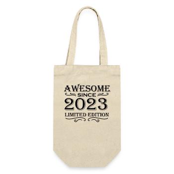 2023 - Vintage 2023 - Fantastic since 2023 - Gift Bag for Bottles - nature - Front