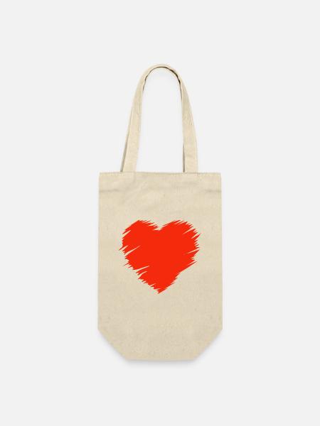 Valentinstag, Valentinstag, Valentinstag - Geschenkbeutel für Flaschen - Natur
