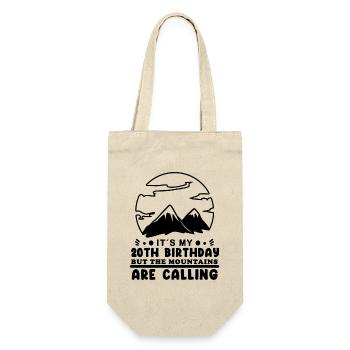 Berg Wanderer 20. Geburtstag 20 Jahre alt Geschenk - Geschenkbeutel für Flaschen - Natur - Vorne