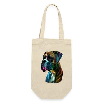 Boxer Dog Colorful - Gift Bag for Bottles - nature - Front
