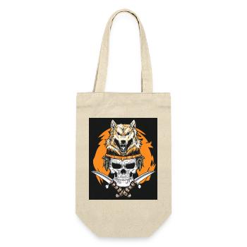 Vector Samurai Warrior Skull Mask Japon - Sac à bouteille - nature - Devant