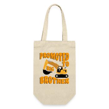 Zum großen Bruder befördert Going To Be A Big Brother - Geschenkbeutel für Flaschen - Natur - Vorne
