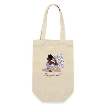 Free Your Soul Kundalini Ashtanga Hatha Asanas - Gift Bag for Bottles - nature - Front