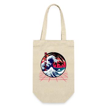 the big wave off kanagawa retro wave - Gift Bag for Bottles - nature - Front