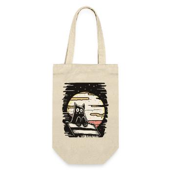 a cat sitting on the roof - Gift Bag for Bottles - nature - Front