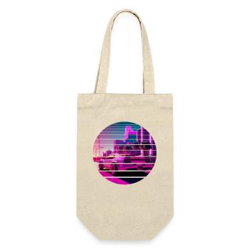 Retro Wave Sport 80s Vaporwave Sunset - Gift Bag for Bottles - nature - Front