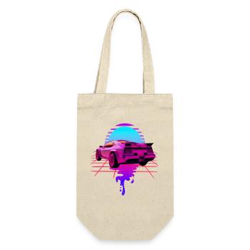 Retro Wave Sport Car Sunset - Gift Bag for Bottles - nature - Front