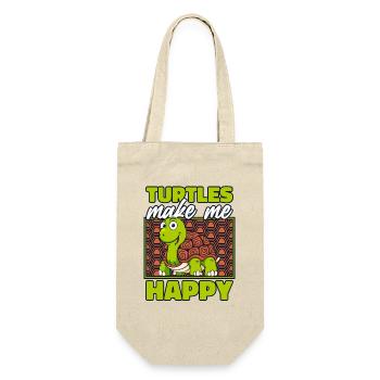 Turtles Make Me Happy Tortoise Turtle - Gift Bag for Bottles - nature - Front