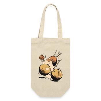 Boules player Boules ball for Bouler Petanque Boule - Gift Bag for Bottles - nature - Front