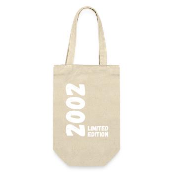 2002 Limited edition Geburtstag - Geschenkbeutel für Flaschen - Natur - Vorne