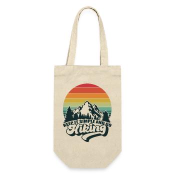 Keep It Simple And Go Hiking Nature Mountains - Gift Bag for Bottles - nature - Front