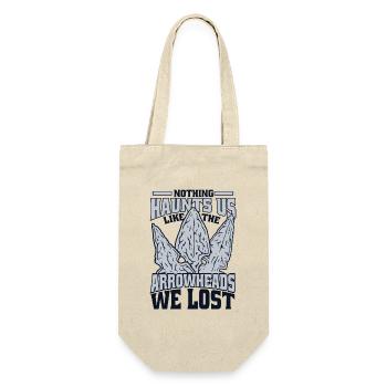 Like The Arrowheads We Lost Arrowhead Hunter - Geschenkbeutel für Flaschen - Natur - Vorne