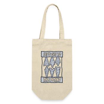 Let's Go To The Point Arrowhead Hunter - Gift Bag for Bottles - nature - Front