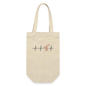 Astronomy Heartbeat Astronomy Photographer Cosmologist - Gift Bag for Bottles - nature - Front