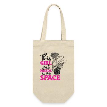 This Girl Just Need Some Space Astronomiefotograf - Geschenkbeutel für Flaschen - Natur - Vorne