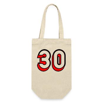 30 ANS. 30. 30e ANNIVERSAIRE. ANNIVERSAIRE 30 ANS - Sac à bouteille - nature - Devant