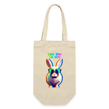 Lapin de Pâques cool avec des lunettes de soleil - Sac à bouteille - nature - Devant